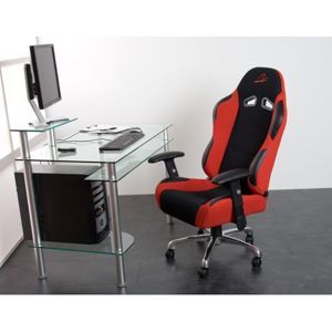 Kancelárska stolička RS Series športový design červená / čierna