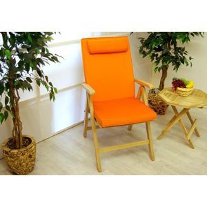 4 x kvalitný poťah Garth na stoličku s vysokým operadlom - oranžový