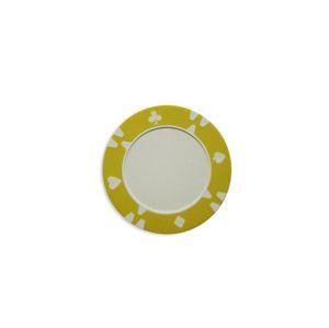 Kusový žeton design Flop žlutý - 1 ks