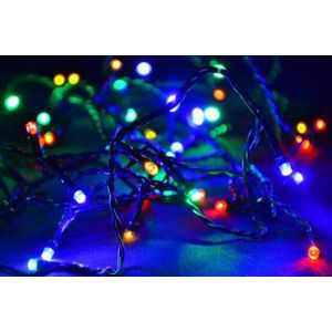 Vianočná LED reťaz - 10 m, 100 LED, farebná