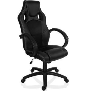 Otočná kancelárska stolička ČIERNA GS Series