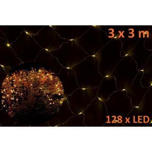 Nexos 804 Vianočná svetelná sieť 3 x 3 m, 128 LED, teplá biela