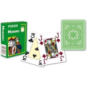 Modiano 31300 100% plastové karty 4 rohy - Svetlo zelené