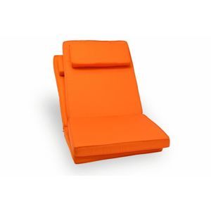 Sada 2 kusov polstrovania na stoličku Garth - oranžová
