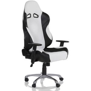 Kancelárska otočná stolička RS Series, čierna / biela
