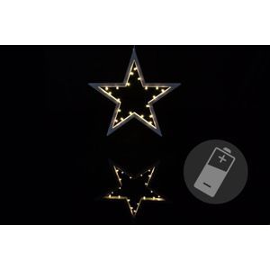 Nexos 33221 Vianočná dekorácia - hviezda - 20 LED, teplá biela