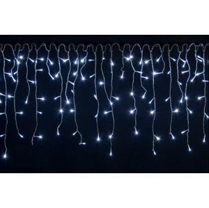 Vianočný svetelný dážď - 5 m, 200 LED, studeno biely