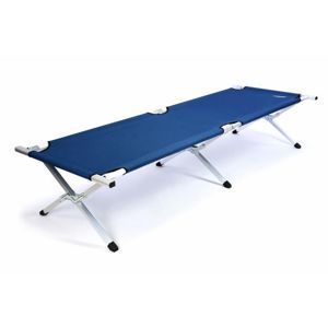 Prenosná hliníková skladacia posteľ DIVERO 210 x 64 x 42 cm – modrá