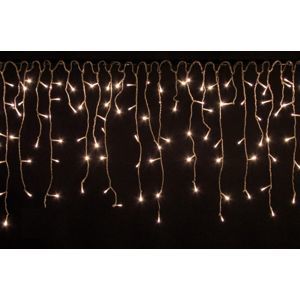 Vianočný svetelný dážď - 5 m, 200 LED, teple biely