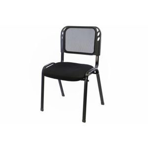 Garthen 38400 Stohovateľná kongresová stolička - čierna