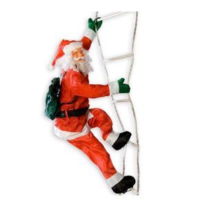 Vianočná dekorácia - Santa Claus na rebríku - 240 cm