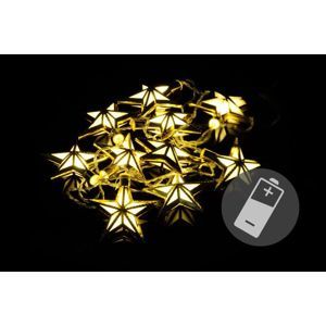 Vianočné LED osvetlenie - hviezdy - teplá biela 10 LED