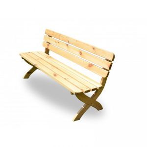 Záhradná drevenná lavica STRONG prírodná FSC 150 cm