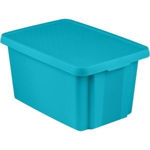 Úložný box s vekom 26 l - modrý CURVER