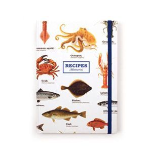 Kniha na recepty - mořský svět