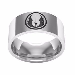 Ocelový prsten Star Wars - Jedi - Velikost: 7