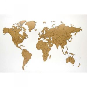 Puzzle mapa světa (100x60) - přírodní