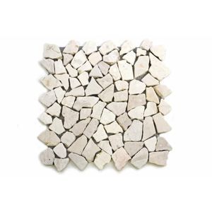 Mramorová mozaika Garth 1 m2 - krémová biela obklady