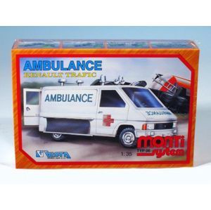 Monti 06 Ambulance Renault Trafic Stavebnica 1: 3 v krabici 22x15x6cm