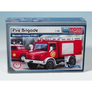 Monti 16 Fire Brigade Mercedes Unimog Stavebnica 1: v krabici 22x15x6cm