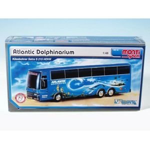 Stavebnice Monti 50 Atlantic Delfinarium Bus 1:48 v krabici 31,5x16,5x7,5cm