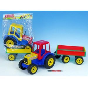 Traktor Farmer XXL s vlekem plast 69cm v sáčku