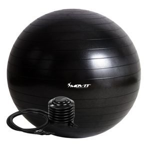 Gymnastická lopta MOVIT s pumpou – 75 cm – čierna