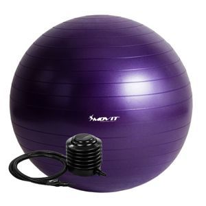 Gymnastická lopta MOVIT s pumpou – 75 cm – fialová