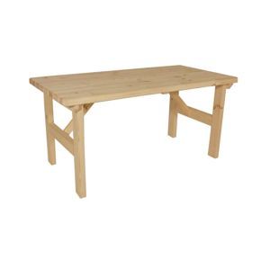 Záhradný drevený stôl Darina - bez povrchovej úpravy- 160 cm