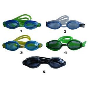 Závodné plavecké okuliare FLAME - silikón, zrkadlovka