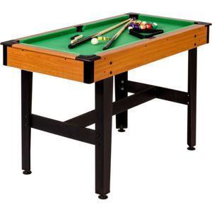 GamesPlanet® 57275 Biliardový stôl pool biliardový stôl s vybavením, 4 ft, zelený