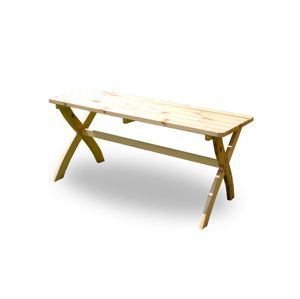 Záhradný drevený stôl STRONG prírodný FSC