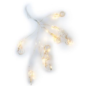 Vianočné dekoratívne osvetlenie - drôtiky - 48 LED teplá biela