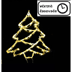 Nexos 67076 Vianočná dekorácia na okno - 50 LED, strom