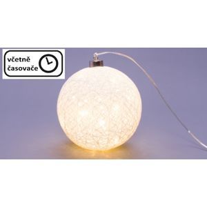 Nexos 64516 Svietiaca guľa - 40 LED, teple biela