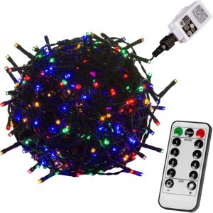VOLTRONIC Vianočná reťaz - 60 m, 600 LED, farebná, ovládač