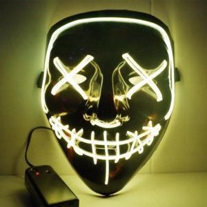 Maska so svetelným efektom - The Purge - žltá