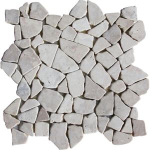 Mozaika z mramoru Kuta White - 1× sieťka