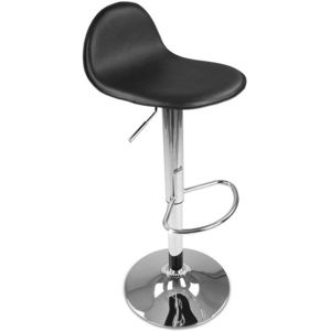 Barová stolička s opierkou, čierna, 35 x 38 x 93 cm