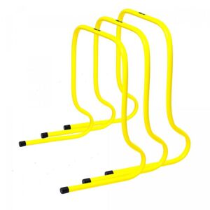 Gorilla Sports Sada prekážok, 3 kusy, 50 cm, žltá