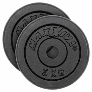 MAXXIVA Sada 2 závaží na činky celkom 10 kg, liatina, čiern