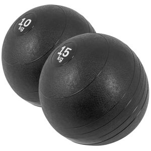 Gorilla Sports Sada slamball medicinbalov, čierna, 2 ks, 25 kg
