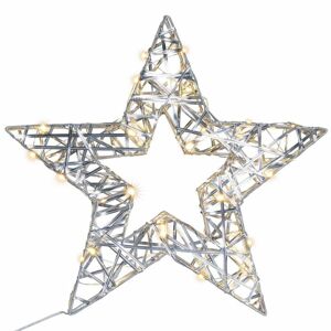 Nexos 85998 Vianočná hviezda s časovačom- teple biela, 30 LED, 40 cm