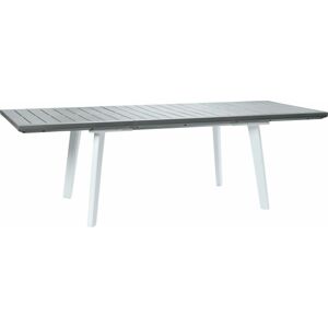 KETER záhradný stôl Harmony rozkladací, biely / svetlo šedý