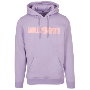 Gorilla Sports Mikina s kapucňou - fialová/koralová 2XL