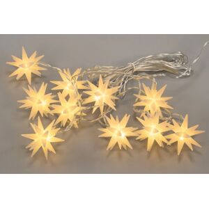 NEXOS vianočné LED hviezdy, teplá biela, transparentný kábel