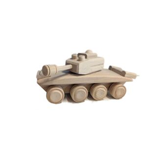 Drevený tank, 22 x 8 x 10 cm